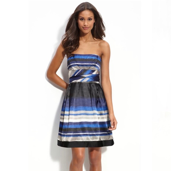 Max and Cleo Striped Dress - Picture 2 of 12